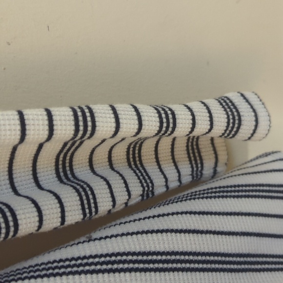 Maeve By Anthropologie Eliza Thermal Striped Babydoll Tunic S - Picture 12 of 15